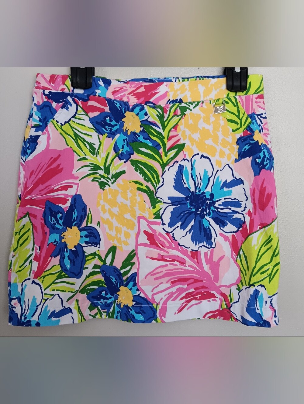 Rafaella Women's Floral Multicolor Skort Streach Sz S